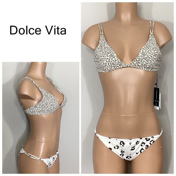 New. Dolce Vita cheetah bikini. M-top/L-bottom. MSRP $128 - Picture 1 of 11
